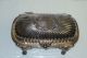 F.  B.  Rogers Silver Ornate Domed Butter Dish W/ Lion Pedestal Legs & Insert Butter Dishes photo 1