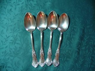 Antique Sl & Gh Rogers Silverplate Oval Soup Place Spoons Lakewood 1901 photo