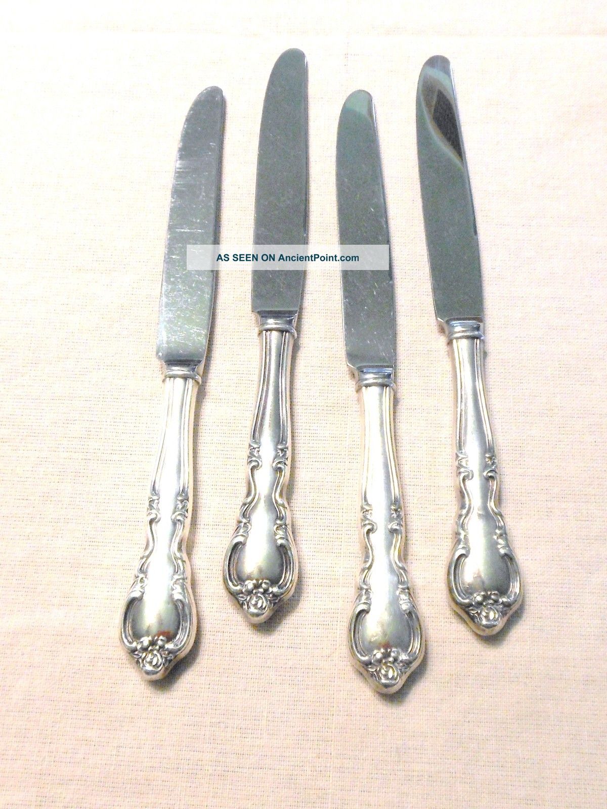 Easterling American Classic 4 Dinner Knives Sterling Silver 249 Grams Estate Other photo