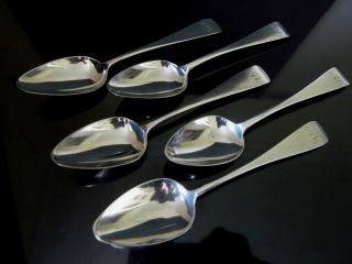 5 Banff Provincial Silver Tea Spoons photo