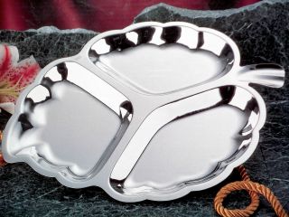 Silver Plated Leaf Tray By International Silver Co.  (new) photo
