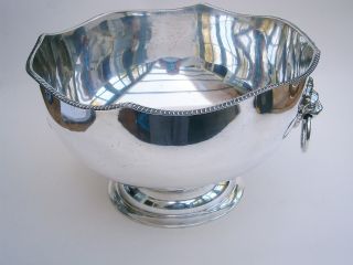 Vintage Silver Plated Punch Bowl photo