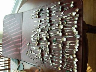 100 Pieces - Spoon Collection - Assorted Demitasse And Others photo