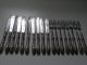 Silver Plated 8 Ornate Forks And 10 Knives Cutlery Set Other photo 1