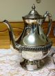 Antique Lehman Bros Silverplate Footed Tea & Coffee Pots & Sugar Bowl W/lid Tea/Coffee Pots & Sets photo 1
