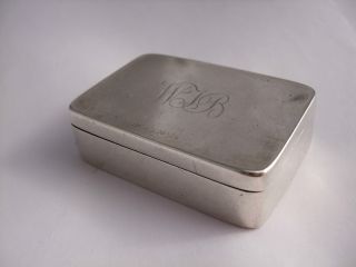 Antique Silver Snuff Box Georg Jensen ? Denmark - 64 Grams J.  G Silver G I F photo