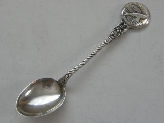 Sterling Flying Fish Barbados Demitasse Souvenir Spoon photo