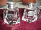 1 Pair Birks Sterling Silver W/labels Salt,  Pepper,  Crystal Czechoslovakia 2pc Salt & Pepper Shakers photo 2