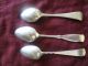 3 Vtg Silver Plate Rogers Reed&barton Demitasse Baby Salt Condiment Spoons 1847 Mixed Lots photo 1
