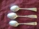 3 Vtg Silver Plate Rogers Reed&barton Demitasse Baby Salt Condiment Spoons 1847 Mixed Lots photo 6