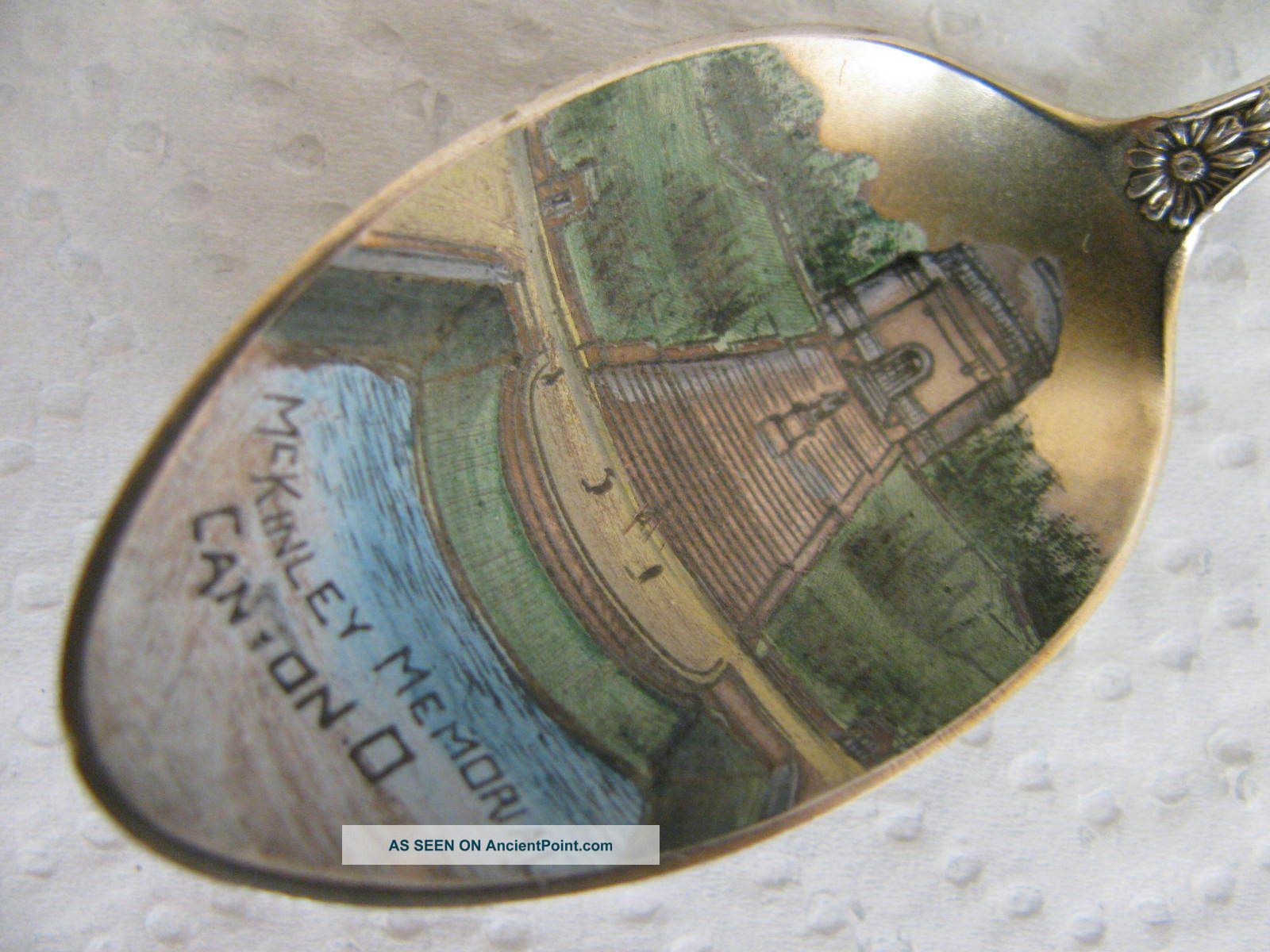 Sterling Silver Souvenir Spoon Mckinley Memorial Souvenir Spoons photo