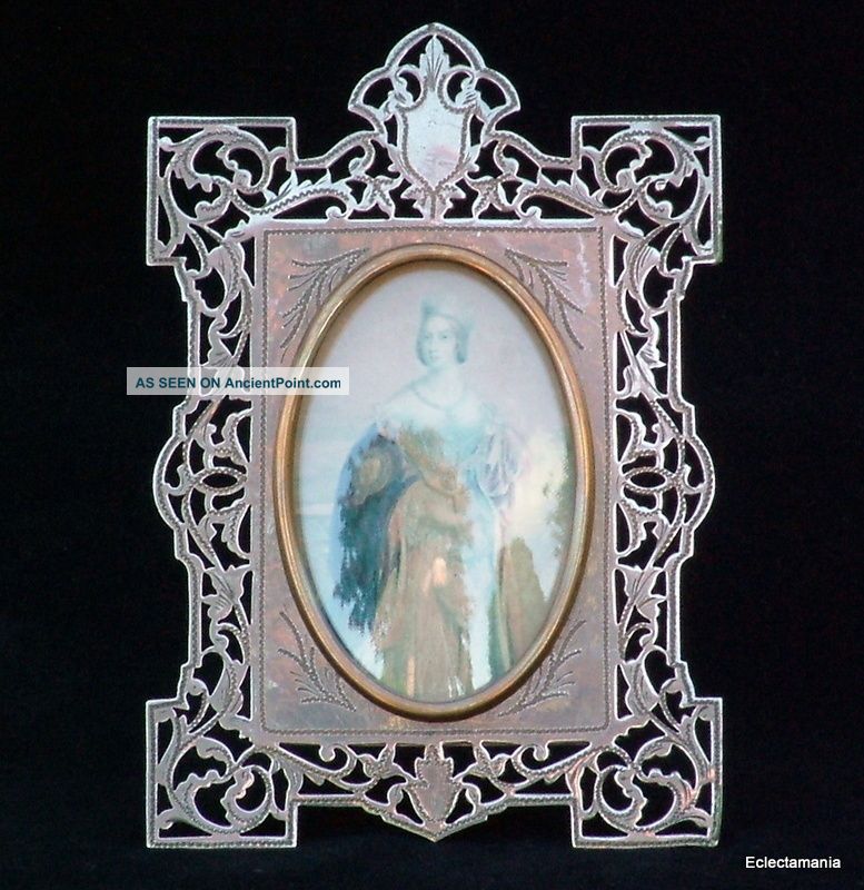 Antique Silver Plated Picture Frame - Queen Victoria C1850 Other photo