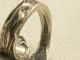 Estate Sterling Silver Gorham Spoon Ring Vintage Antique Repousse Flower Zodiac Gorham, Whiting photo 2