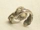 Estate Sterling Silver Gorham Spoon Ring Vintage Antique Repousse Flower Zodiac Gorham, Whiting photo 3