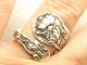 Estate Sterling Silver Gorham Spoon Ring Vintage Antique Repousse Flower Zodiac Gorham, Whiting photo 4