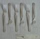 12 Fine Quality Vintage French Art Deco Silver P Large Dessert Forks & Spoons Other photo 1