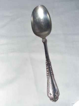 1847 Rogers Silver Serving Spoon 1905 Norfolk Spoon 8 1/8 
