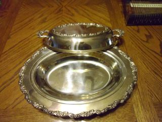 Wm.  A.  Rogers Oneida Serving Dish With Lid (price Reduction) photo