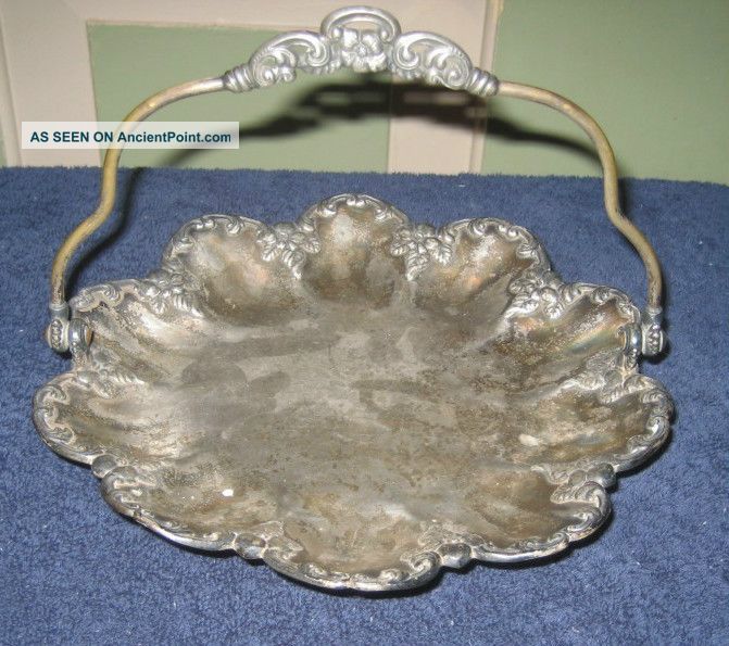 Antique Acme Quadruple Silver Plate Boston Company Co.  1885 Platters & Trays photo