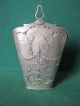 Antique Solid Gilt Silver Wall Vase Or Pocket - London 1906 By Peake & Co. Other photo 3