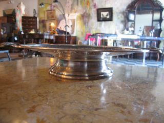 Antique Lehman Brothers 20th Century Egyptian Revival Silver Plated Tray Compote photo