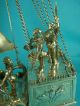 Rare English Sterling Silver Neff Galleon Ship Cannons Sails Pairpoint Bros 1919 Miniatures photo 7