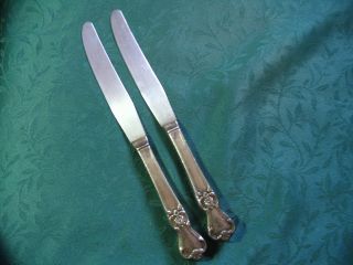 Vintage Old Company Silverplate Dinner Knives Signature 1950 Mono S photo