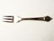 Thai Budeha Sterling Cocktail Fork 4in Long 6.  1g Other photo 2