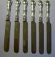 Estate Sterling - Old Atlanta Pattern By Wallace - Six (6) Knives With Monogram Wallace photo 2
