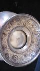 Antique 1909 Meriden B Silver Plate Container With Fancy Flowers 5 