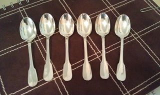 6 Christofle Demitasse Spoons 