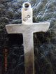 Antique 800 Silver Cross Hand Chased Other photo 3