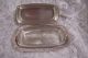 Vintage F.  B.  Rogers Butter Stick Dish Holder W/ Glass Tray 1596 Euc Butter Dishes photo 2