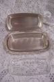Vintage F.  B.  Rogers Butter Stick Dish Holder W/ Glass Tray 1596 Euc Butter Dishes photo 3