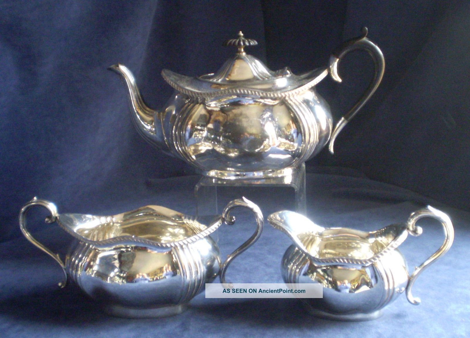 Good Art Nouveau Styled 3 Piece Teaset C1900 By Frank Cobb Tea/Coffee Pots & Sets photo