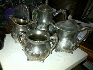 Wallace Silver Plated Tea Set - 4 Pieces 70 photo