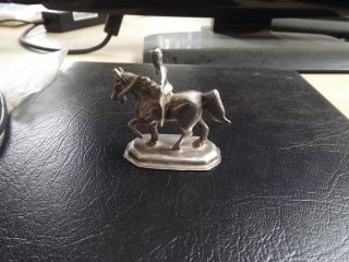 Silver Horse & Rider Model photo