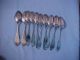 10 Ky? Teaspoons Some Marked Cooper&bro 1850 ' S Coin Silver (.900) photo 1