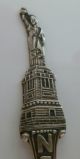 Vintage Sterling Souvenir,  Figural Statue Of Liberty,  Flat Iron Building N.  Y. Souvenir Spoons photo 1