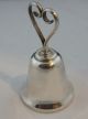 Estate Heart Shape Handled Sterling Silver Calling Bell Servant Vintage Other photo 1