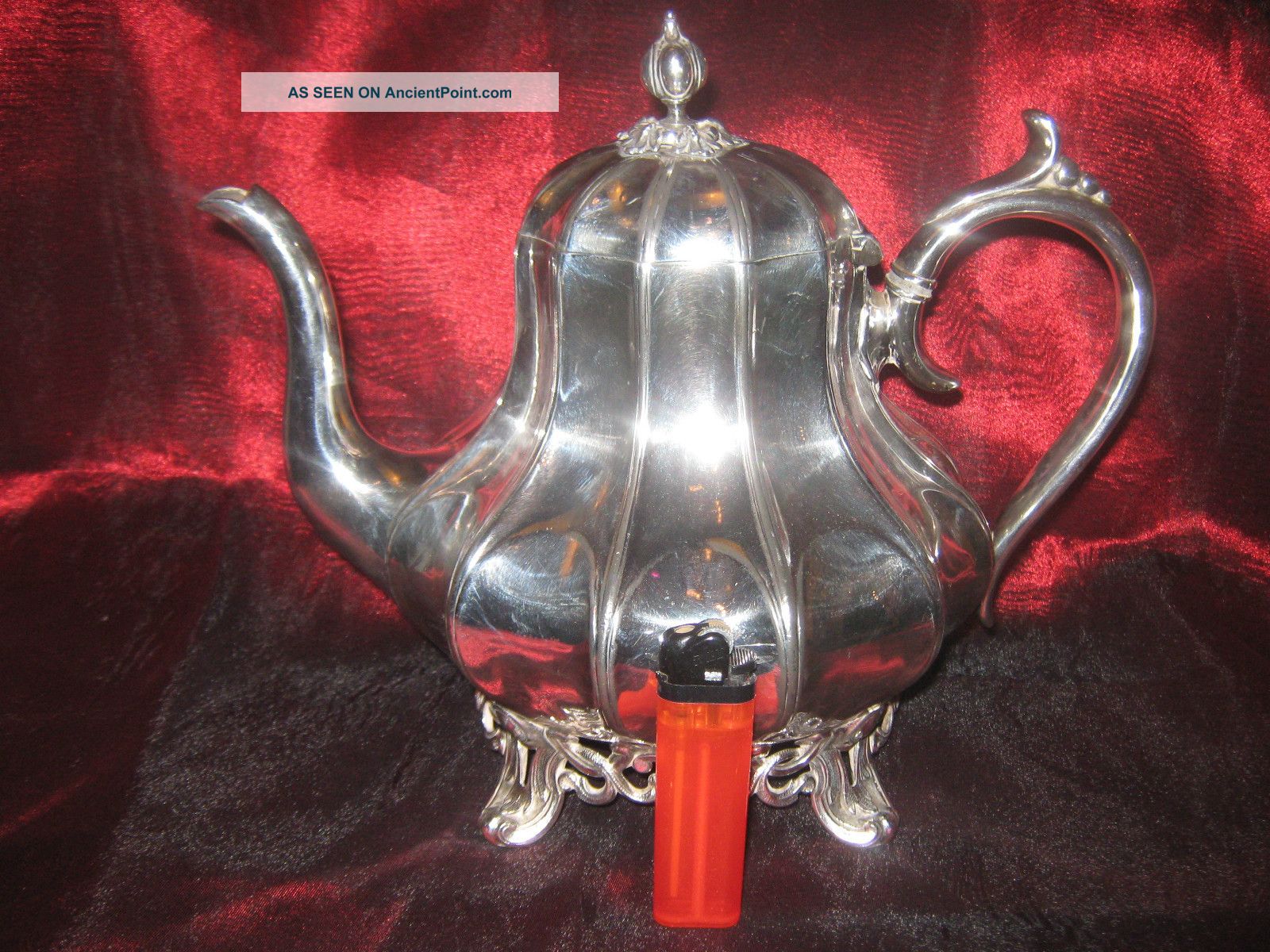 Large Antique Silver Plated Teapot Philip Ashberry & Sons Tea/Coffee Pots & Sets photo