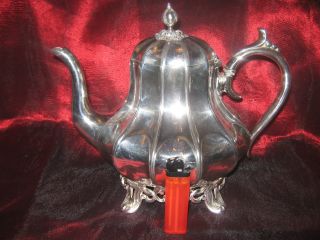 Large Antique Silver Plated Teapot Philip Ashberry & Sons photo