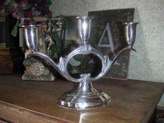 Eternally Yours 1847 Rogers Bros.  Candle Holder Silverplate photo