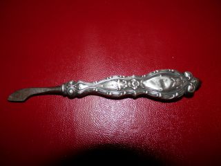 Vintage/antique Sterling Silver Ornate Manicure Tool,  Cuticle Remover photo