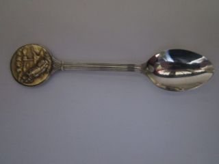 Silver Plated Golf Spoon In Perfect Condition photo