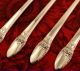 1847 Rogers First Love Set Of 4 Ice Iced Tea Spoons 1937 Art Deco Vintage International/1847 Rogers photo 1