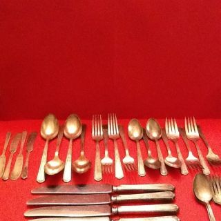 24 Pieces Oneida Community Tudor Plate Flatware Bonus 13 Pcs Addl photo