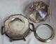 Antique Derby Silver Silverplate Butter Dish With Glass Plate Insert Ornate 1638 Butter Dishes photo 3