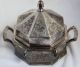 Antique Derby Silver Silverplate Butter Dish With Glass Plate Insert Ornate 1638 Butter Dishes photo 7