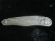 Coin Sterling Silver Medallion Pocket Knife C 1850 ' S Coin Silver (.900) photo 3